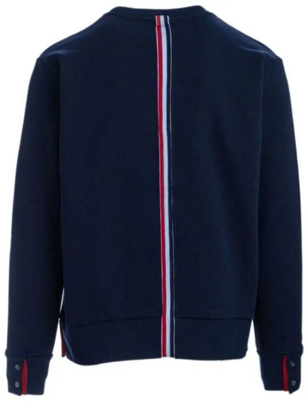 Center Back Stripe Crewneck Sweatshirt Navy - THOM BROWNE - BALAAN 3