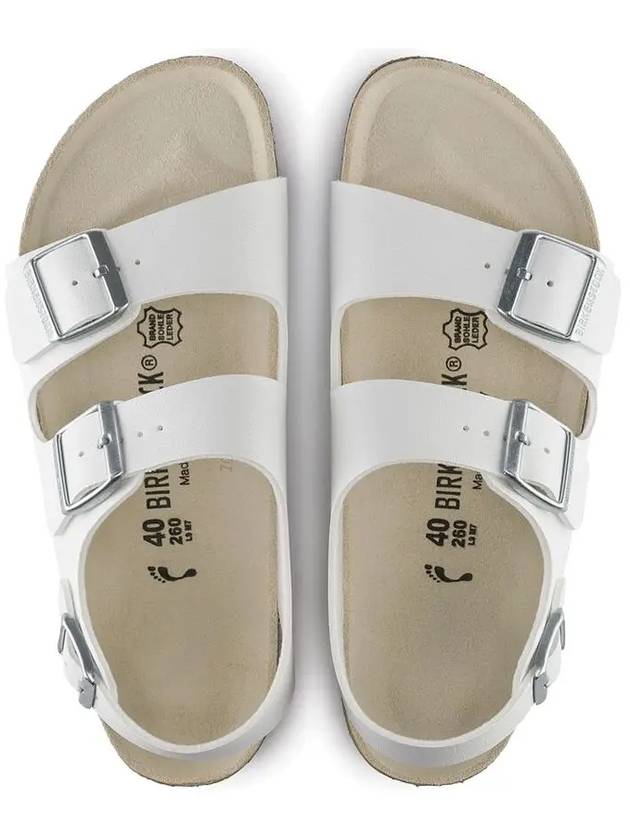 Milan Birco Regular Sandals White - BIRKENSTOCK - BALAAN.