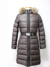 Women s Fabre Fox Fur Brown Padding - MONCLER - BALAAN 1