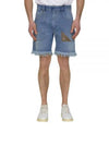 Fringe Denim Shorts Blue - FENDI - BALAAN 2