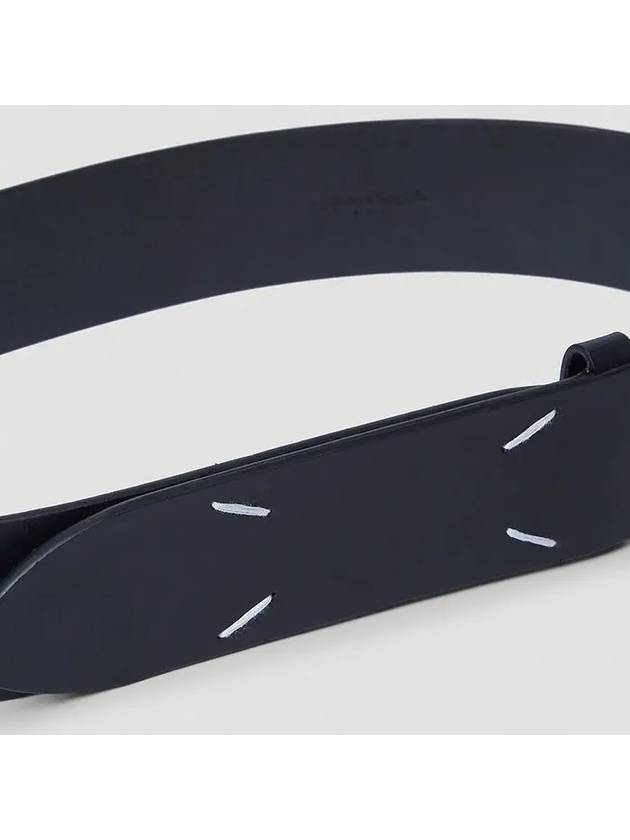 Stitch Leather Belt Black - MAISON MARGIELA - BALAAN 2