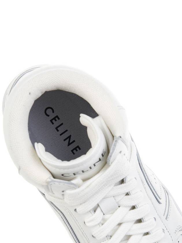 Men's CT 01 Z Trainer High Top Sneakers White - CELINE - BALAAN.