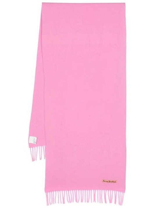 Wool Fringe Scarf Pink - ACNE STUDIOS - BALAAN 1