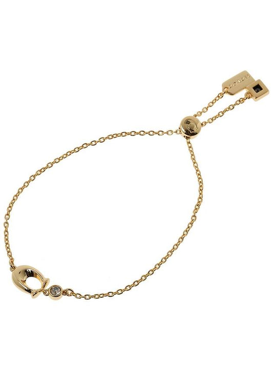 Signature Crystal Slider Bracelet Gold - COACH - BALAAN 1