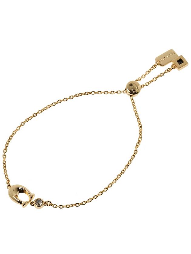 Signature Crystal Slider Bracelet Gold - COACH - BALAAN 9