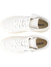 Men's Medalist Mid Goatskin High Top Sneakers White - AUTRY - BALAAN 4