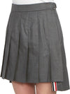 RMB Wool Mini Pleated Skirt Grey - THOM BROWNE - BALAAN 11