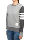 4 Bar Striped Knit Top Grey - THOM BROWNE - BALAAN 3