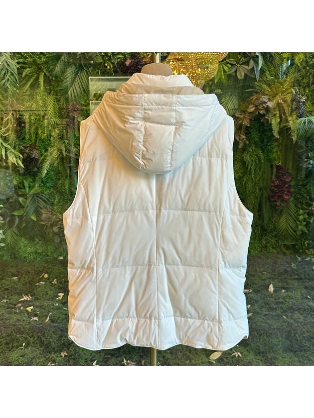 Nylon Down Padded Vest White - BRUNELLO CUCINELLI - BALAAN 5