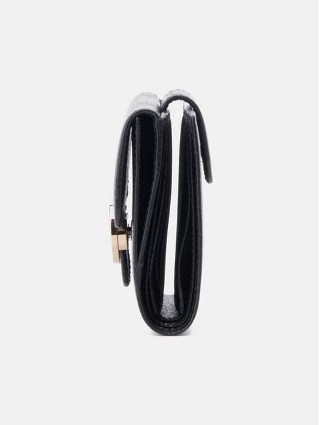 GG Interlocking Half Wallet Black - GUCCI - BALAAN 6