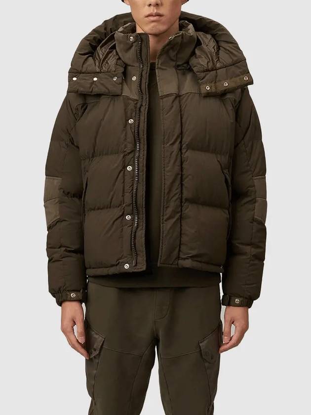 Aspen Combo Down Jacket Green Lizard - TEN C - BALAAN 5