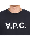 VPC Logo Crew Neck Sweatshirt Navy - A.P.C. - BALAAN 7