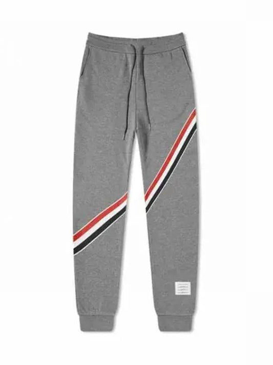 Men's RWB Three Stripe Sweat Jogger Track Pants Grey - THOM BROWNE - BALAAN 2