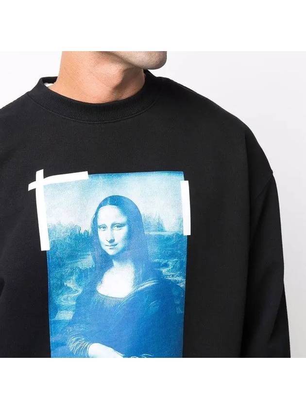 Mona Lisa Over Sweatshirt Black - OFF WHITE - BALAAN 7