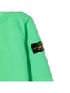 Kids Wappen Patch Crew Neck Sweatshirt Green - STONE ISLAND - BALAAN 5