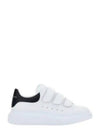 Men's Larry Oversole Black Tab Velcro Low Top Sneakers White - ALEXANDER MCQUEEN - BALAAN 2