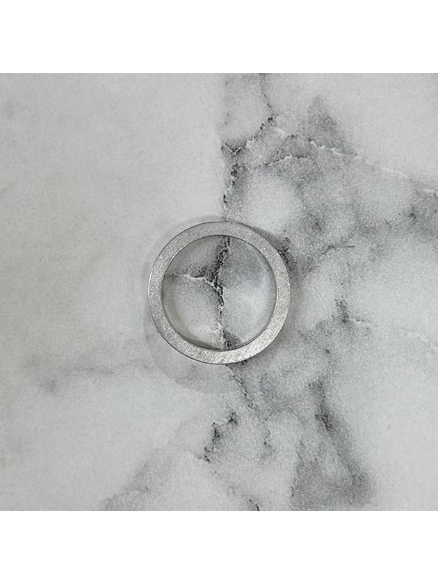 Numerical Engraved Logo Ring Silver - MAISON MARGIELA - BALAAN 9