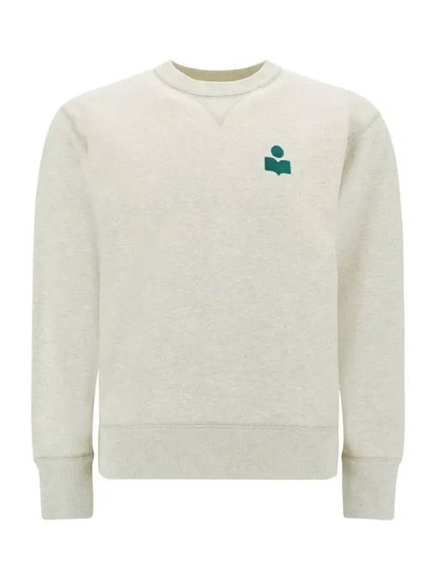 Mike Logo Cotton Sweatshirt Ecru - ISABEL MARANT - BALAAN 3