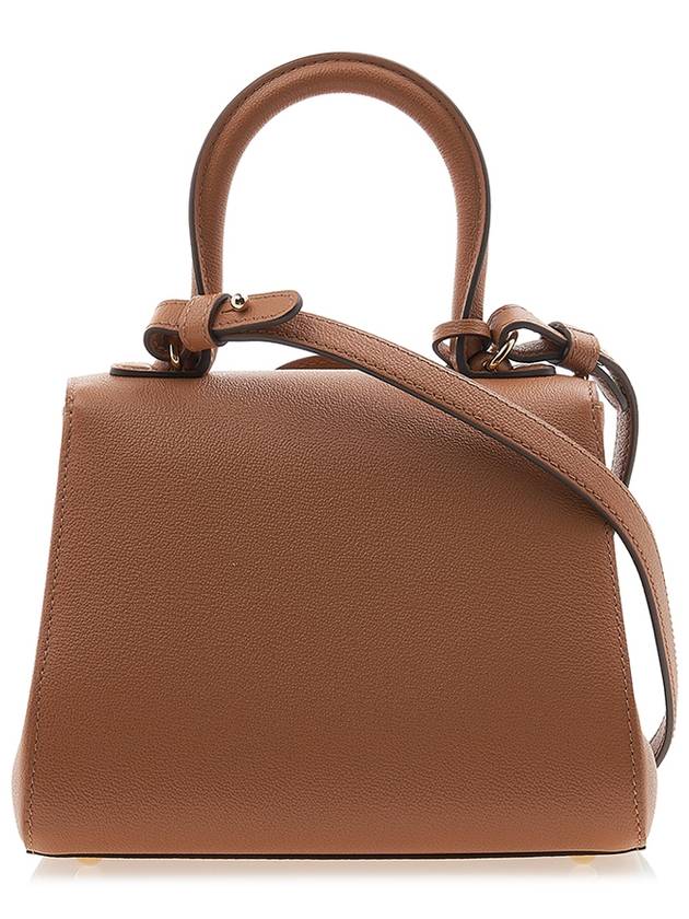 Brillant Rodeo Calf Vegetal Small Tote Bag Brown - DELVAUX - BALAAN 4