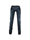 hem zipper skinny jeans navy - DSQUARED2 - BALAAN.