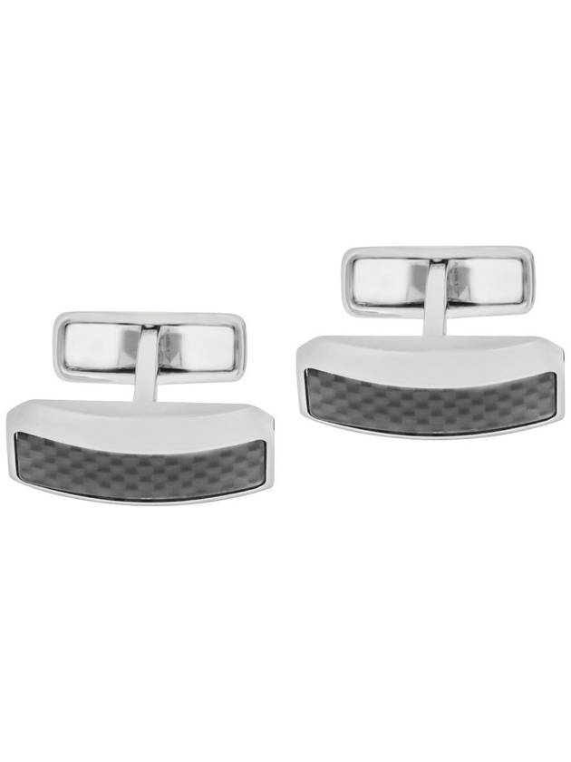 Aboritis Silver Black Brass Carbon Fiber Palladium Plate Cufflinks - DUNHILL - BALAAN 2