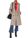 checked wool trench coat - GANNI - BALAAN 2