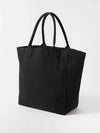 Isabel Marant Yenky Flock Logo Canvas Tote Bag Black PM0020 00M006M - ISABEL MARANT - BALAAN 4