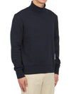 Thermal Rib Ottoman Stripe Turtleneck Navy - THOM BROWNE - BALAAN 4