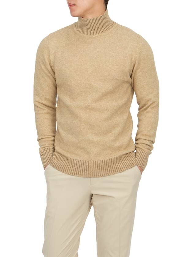 Men's Knit Turtleneck Beige - RVR LARDINI - BALAAN 6