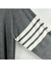 4 Bar Armband Classic Merino Wool Knit Top Medium Grey - THOM BROWNE - BALAAN 3