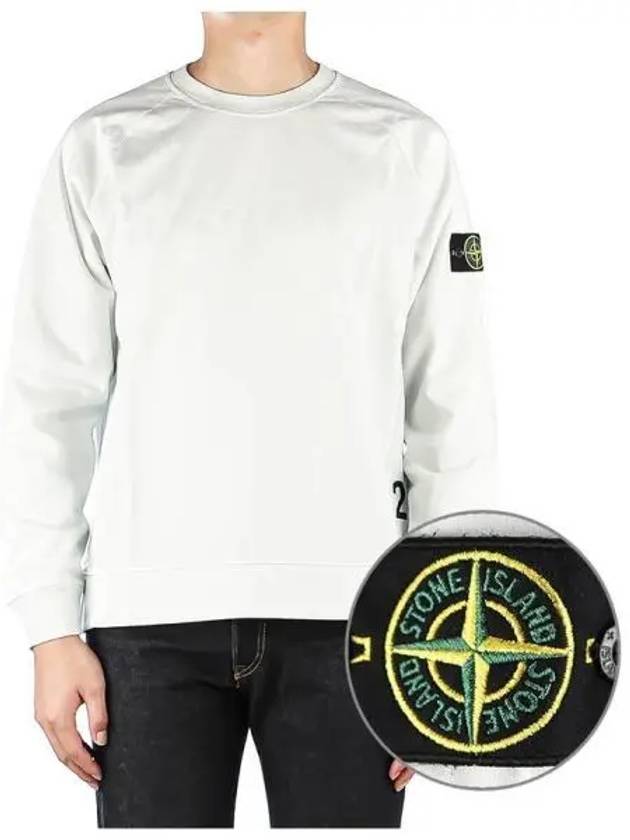 Waffen Patch Crewneck Sweatshirt Ice - STONE ISLAND - BALAAN 2