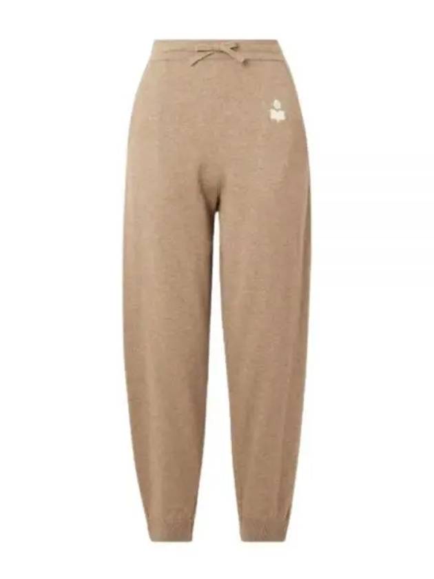 Kira Logo Track Pants Beige - ISABEL MARANT - BALAAN 2