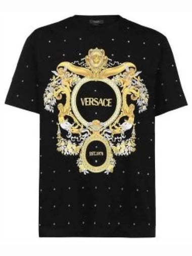 Versace 1008482 1A06064 Short Sleeve Black 1235001 - VERSACE - BALAAN 1