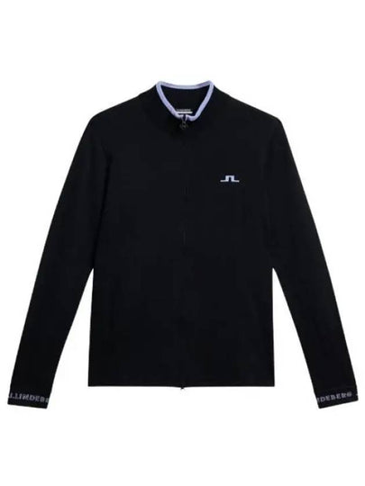 Almaida Full Zip Knit Top Black - J.LINDEBERG - BALAAN 2