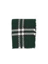 Check Print Wool Scarf Green - BURBERRY - BALAAN 2