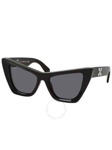 Off-White Edvard Dark Grey Cat Eye Ladies Sunglasses OERI045 1007 57 - OFF WHITE - BALAAN 1