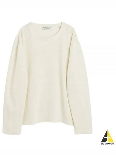 Crew Neck Long Sleeve Knit Top White - OUR LEGACY - BALAAN 2