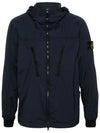 Skin Touch Nylon TC Hooded Jacket Navy - STONE ISLAND - BALAAN 3