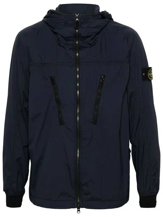 Skin Touch Nylon TC Hooded Jacket Navy - STONE ISLAND - BALAAN 3