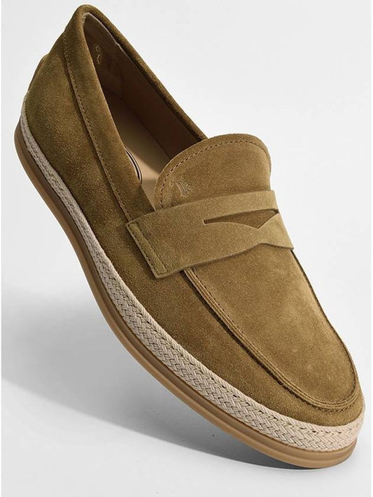 Suede Penny Loafer Brown - TOD'S - BALAAN 2