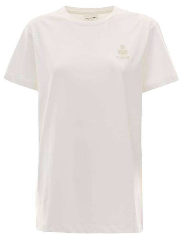 Aby Logo Short Sleeve T-Shirt White - ISABEL MARANT - BALAAN 2