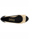 Black Natural Crochet Varina Ballerina Flat VARINA 764305 - SALVATORE FERRAGAMO - BALAAN 4