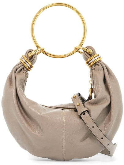 Small Bracelet Hobo Grain Leather Tote Bag Grey - CHLOE - BALAAN 2