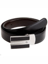 Classic Reversible Leather Belt Black - MONTBLANC - BALAAN 2