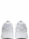 Air Max 90 Leather Low Top Sneakers Triple White - NIKE - BALAAN 6