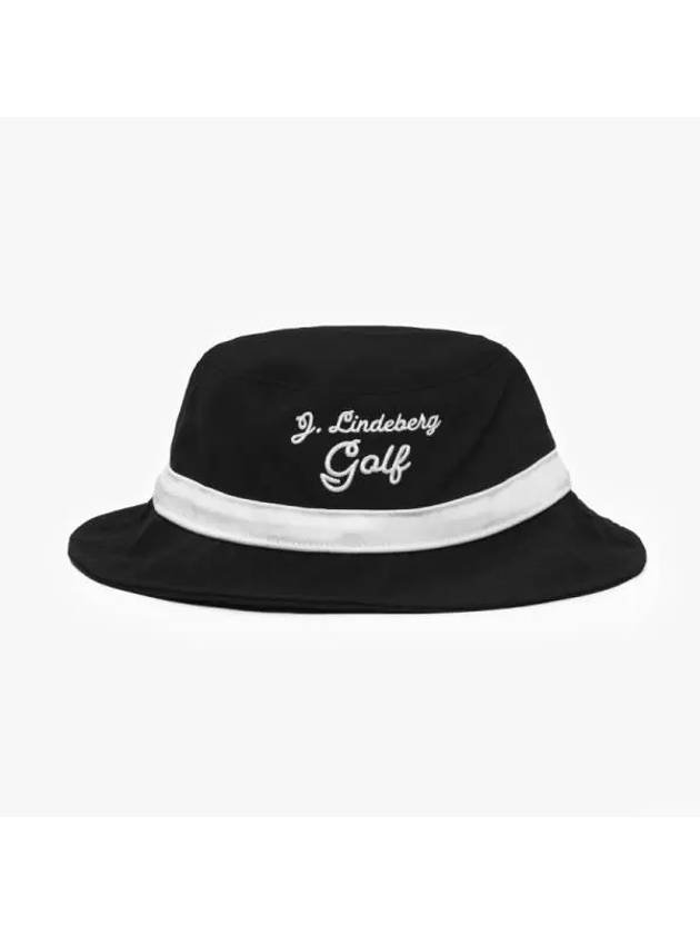 Lukas Embroidery Logo Golf Bucket Hat Black - J.LINDEBERG - BALAAN 3