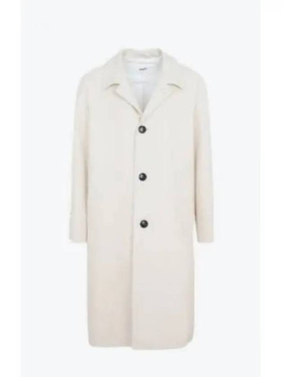 Wool Single Coat Vanilla - AMI - BALAAN 2