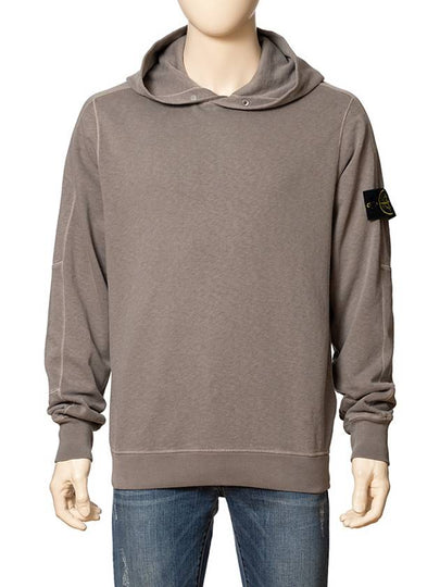 Compass Badge Cotton Hoodie Dove Grey - STONE ISLAND - BALAAN 2