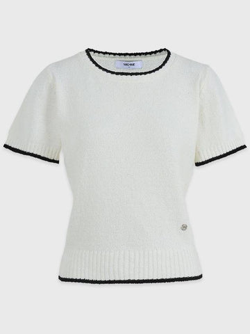 Sprinkle Boucle Knit Top Ivory - MICANE - BALAAN 1