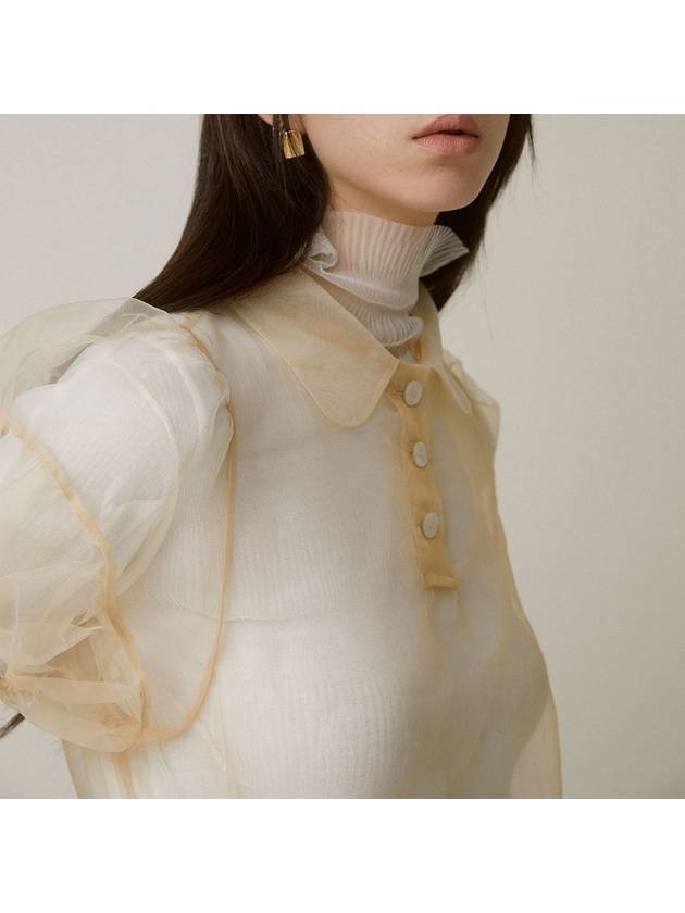 ORSO ORGANZA BLOUSE CR Cream - TIBAEG - BALAAN 3